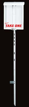 Flyer Box  - Choose Post Mounted in White/"Classy" Black OR a White Stand Alone (Add-On to your install)