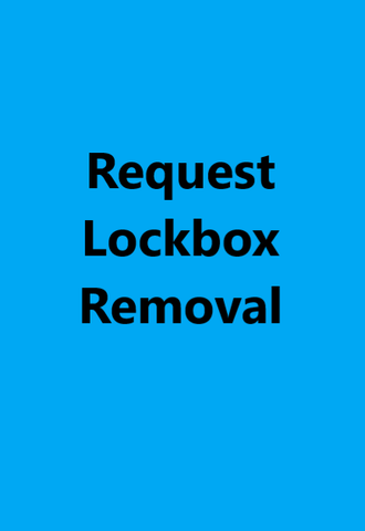 Please contact us directly at this time to Request a Lockbox Removal